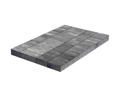 Pavé Allee Flair mélange gris anthracite multi-format épaisseur 6 cm