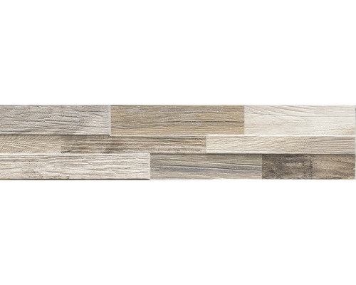 Feinsteinzeug Verblender Oakland taupe 15x61 cm Keramikfliese mit Holzoptik