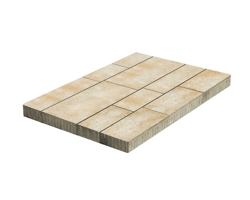 Pavé Allee Flair mélange blanc Sahara multi-format épaisseur 6 cm