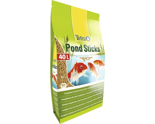 Tetra nourriture pour bassins de jardin Pond Sticks 40 l Tetra Pond Sticks 40 L, nourriture pour poissons de bassin, en sac