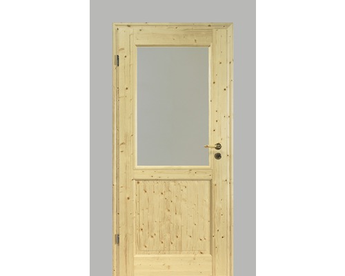 Porte intérieure Pertura Fengur style maison de campagne épicéa laque 73.5x198.5 cm gauche 02/LA (sans vitrage)