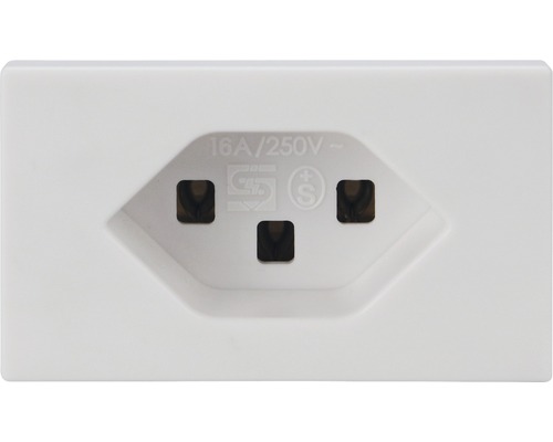 FLF Steckdose T23 IP 20 weiss Schutzkontakt Steckdose mit 16 Ampere und 250 Volt