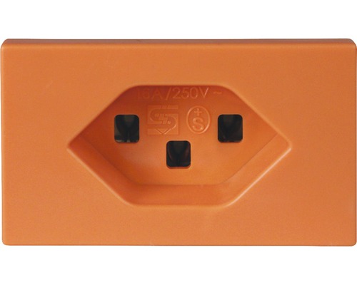 FLF Steckdose T23 IP 20 orange Steckdose für 16 Ampere und 250 Volt