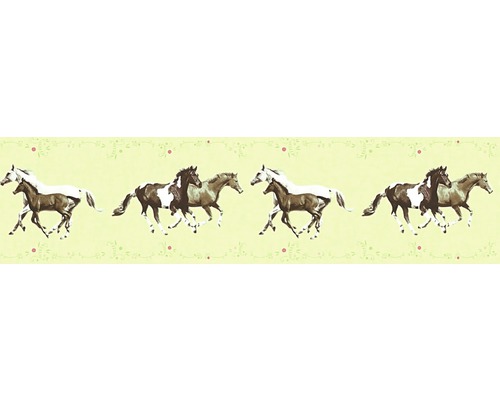 Frise 35838-1 Little Stars vert clair chevaux
