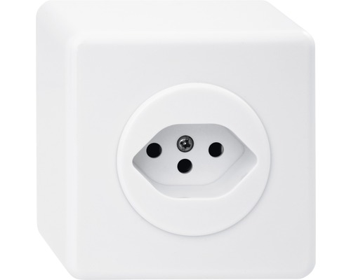 Prise réseau Basico UP 2xRJ45 4 pôles IP 20 blanc - HORNBACH