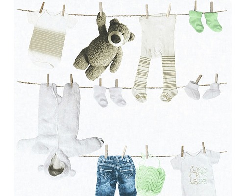Papier peint intissé 35844-2 Little Stars Teddy Jeans gris clair-beige Papier peint intissé 35844-2 Little Stars Teddy Jeans gris clair-beige
