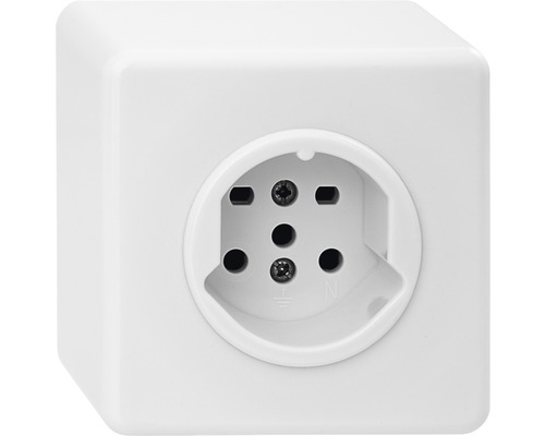 Basico AP Steckdose T15 weiss Aufputz Steckdose