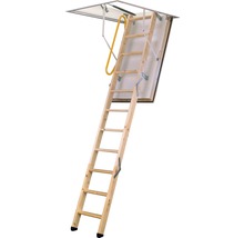 Escalier escamotable Menos épicéa haute isolation avec cadre métallique 120x60 cm-thumb-0
