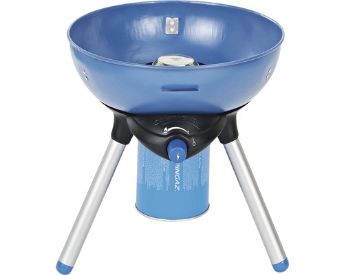 Gril de camping avec cartouche de gaz et trois pieds