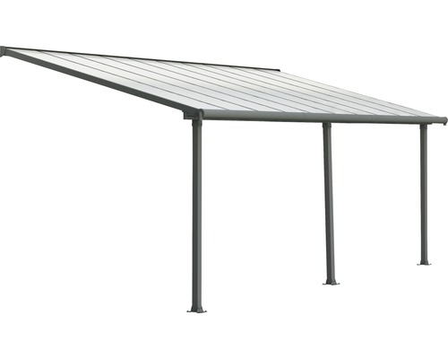 Toiture pour terrasse CANOPIA by Palram Olympia 619 x 295 cm gris