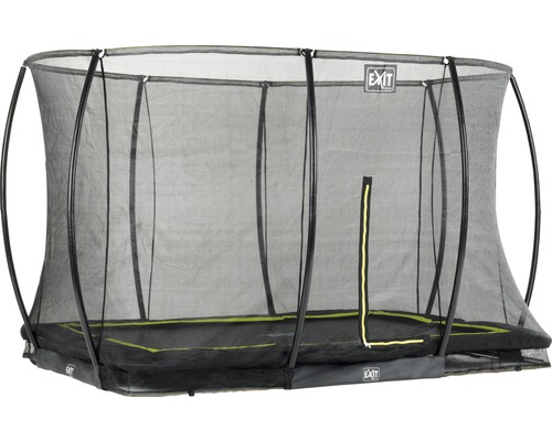 Trampoline de jardin rectangulaire avec filet de sécurité