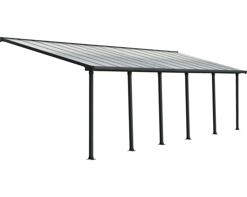 Toiture pour terrasse CANOPIA by Palram Olympia 860 x 295 cm gris