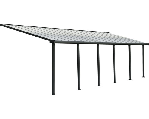 Toiture pour terrasse CANOPIA by Palram Olympia 924 x 295 cm gris