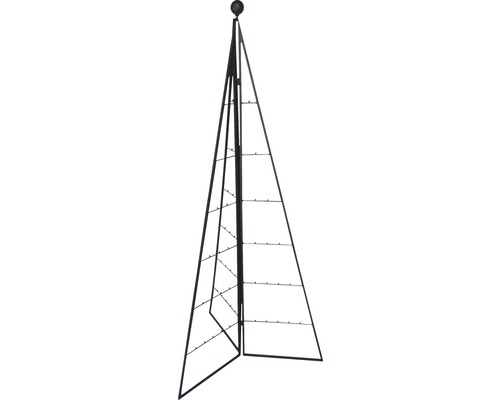 Weihnachtsbaum aus Metall Lafiora faltbar H 120 cm schwarz Weihnachtsbaum aus Metall Lafiora faltbar H 120 cm schwarz