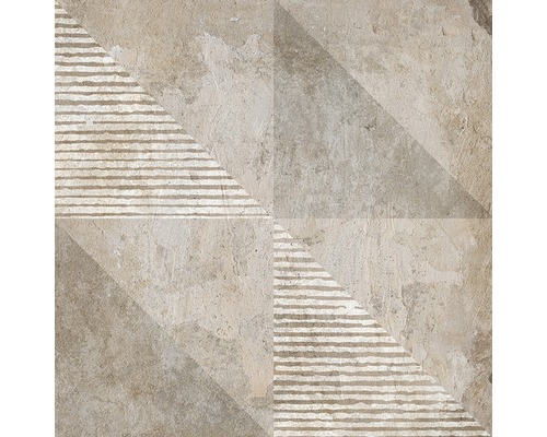 Carreau décoratif en céramique avec motif géométrique