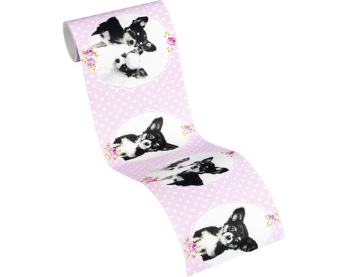 Tapete mit Chihuahua-Motiv und Punktmuster