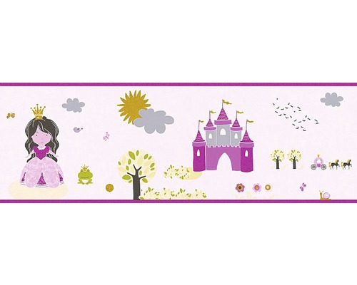 Bordüre 35853-1 Little Stars Prinzessin rosa