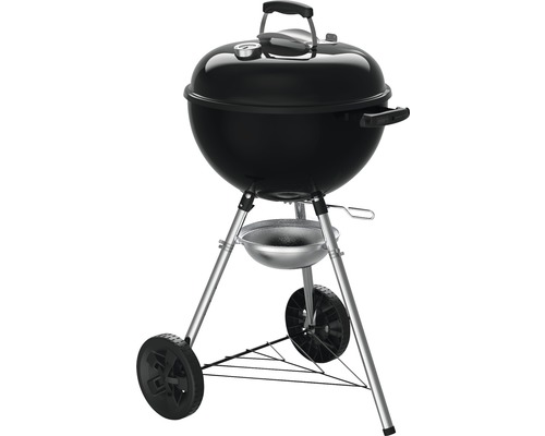 Barbecue boule avec couvercle, affichage de la température et roues