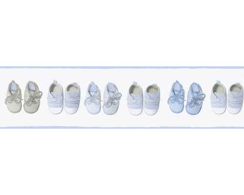 Frise 35864-2 Little Stars chaussons bleu clair Rangée de chaussures de bébé