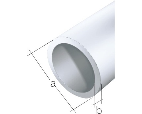Rohrquerschnitt mit Maßangaben a und b