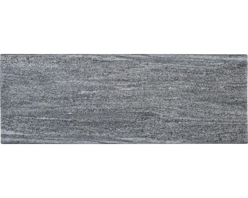 FLAIRSTONE Poolumrandung Beckenrandstein Arctic Gneis Element gerade grau 2 Längsseiten gerundet 115 x 35 x 3 cm