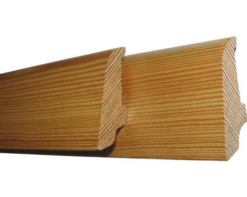 Plinthe mélèze huilé noueux 20 x 55 x 2000 mm Deux plinthes en bois en profilé