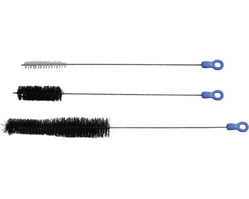 Set de brosses de nettoyage pour tuyau HOBBY longueur 37 cm, diamètre de brosse 1,5 / 2,5 / 3,5 cm