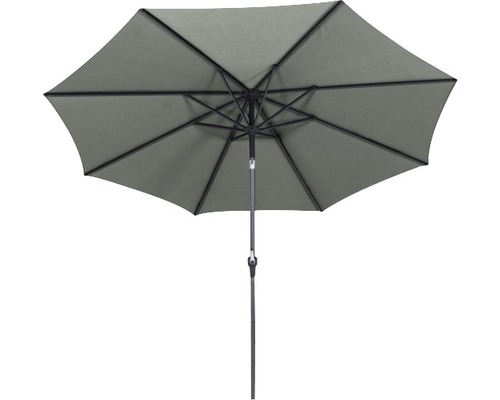 Geöffneter Gartenschirm mit Kurbelmechanismus