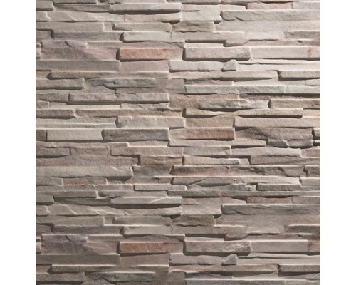 Parement mural avec éléments de pierre horizontaux