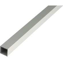 Vierkantrohr Aluminium silber 20 x 20 x 1,5 x 1,5 mm 1 m-thumb-0