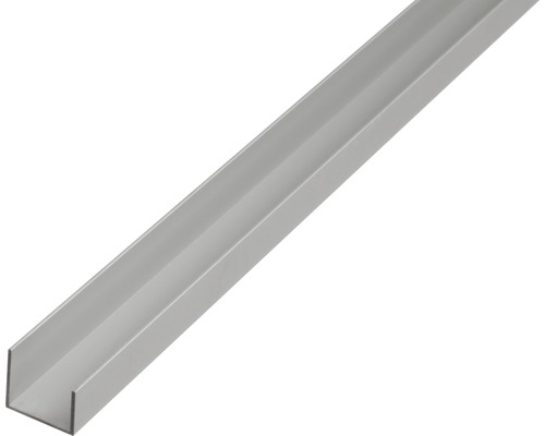 U-Profil Aluminium silber 20 x 22 x 15 x 15 mm 1 m
