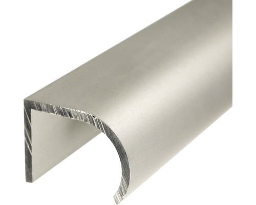 Profilé de poignée Aluminium argent 25 x 19 , 1 m Profilé en aluminium en forme de U