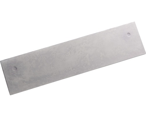 Plaque rectangulaire en béton avec deux trous de fixation