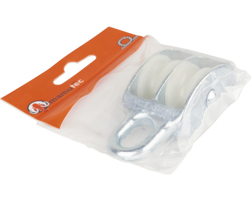 Doppelte Seilrolle in Verpackung