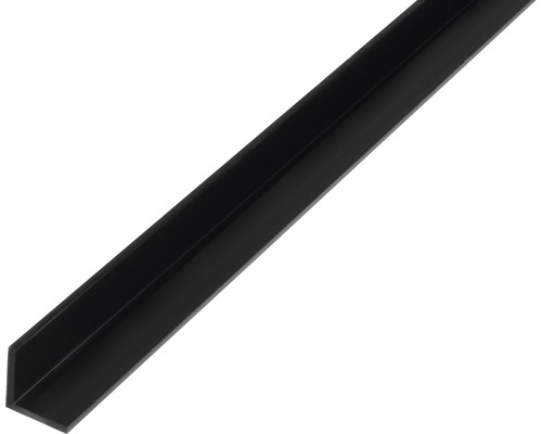 Winkelprofil PVC 15x15x1,2 mm, 2 m, gleichschenklig schwarz