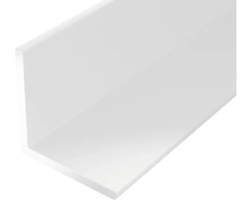 Winkelprofil PVC 15x15x1,2 mm, 2 m, gleichschenklig weiss