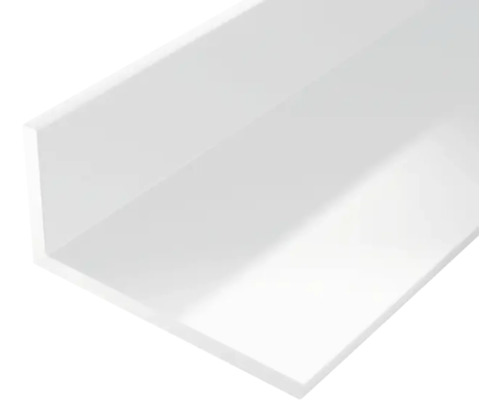 Profilé d’angle en PVC blanc 25x20x2 mm, 2 m