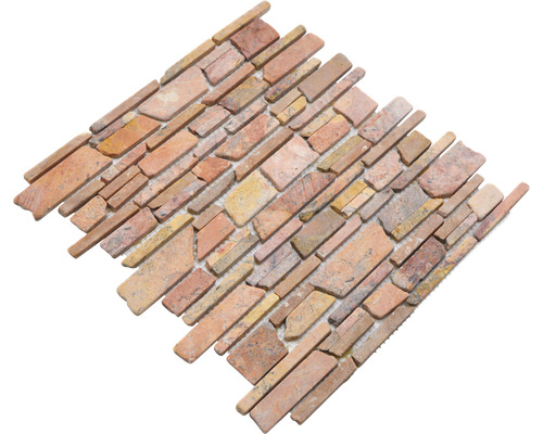 Carreau mosaïque avec structure en pierre