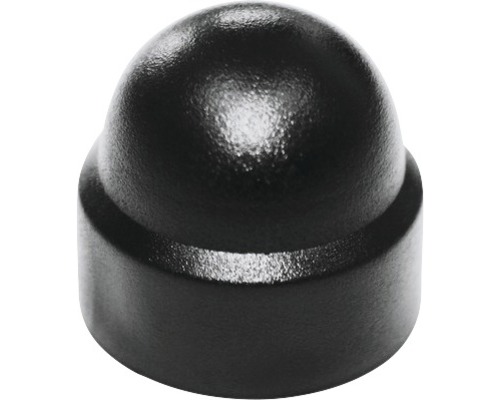 Cache pour vis six pans rond 12x19 mm noir 50 pièces