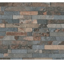 Dekorative Steinwand aus Ziegeln