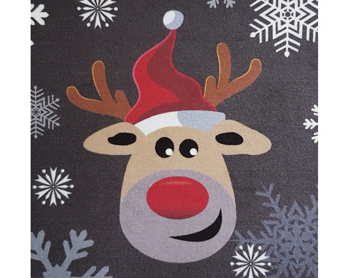 Fussmatte mit Rentier und Schneeflocken Motiv