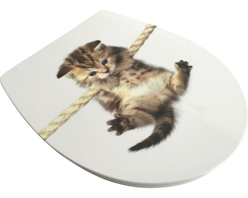 WC-Sitz mit Katzenmotiv