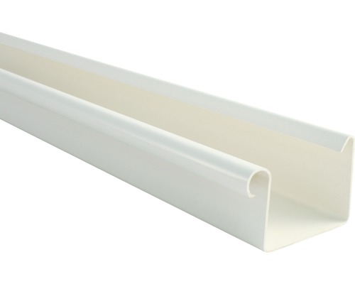 Gouttière Marley plastique carré blanc de signalisation RAL 9016 DN 70 mm 2000 mm