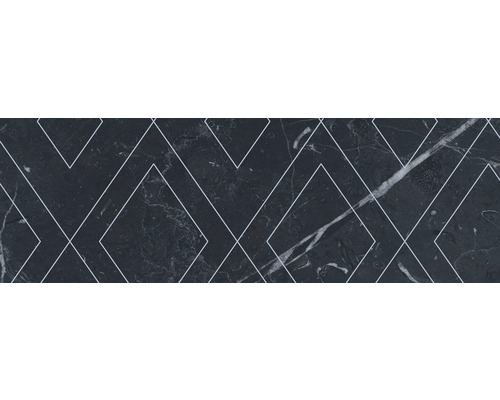 Grès cérame fin carrelage pour sol Brick Velvet-Geo negro 11x33.15 cm