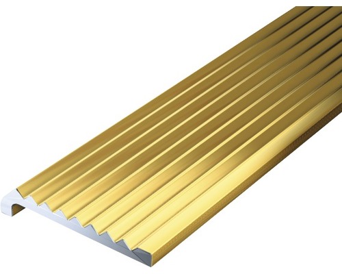 Profilé d'escalier Aluminium laiton 23 x 6,3 x 2 mm x 2 mm , 1 m