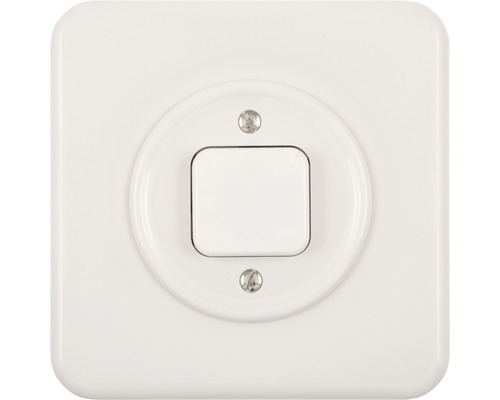 Interrupteur inverseur Feller Standard Due UP SCH6 IP 20 blanc