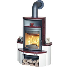 Kaminofen Hark Avenso ECOplus Keramik bordeaux-rot 6 kW