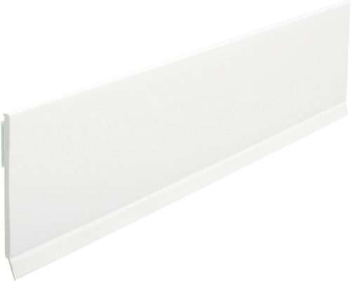 Baguette plate PVC avec lèvre d'étanchéité 2.5x50x1500 mm blanc Plinthe en plastique