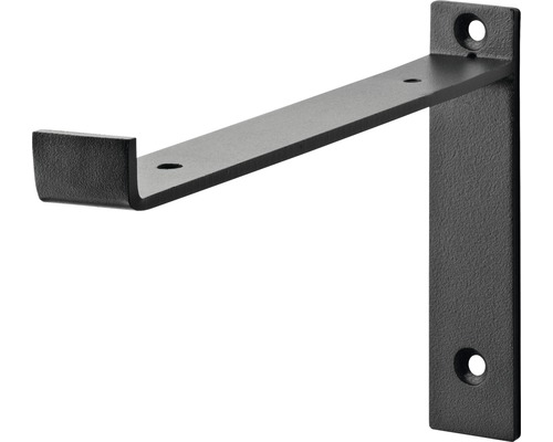 Dolle Konsole LIP 208 x 130 x 30 mm schwarz Schwarze Schwerlastkonsole für Regale