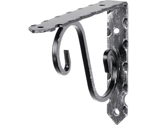 Dolle Konsole ORNAMENT 150 x 115 mm geschmiedet Metall Wandkonsole mit verziertem Design zur Wandmontage